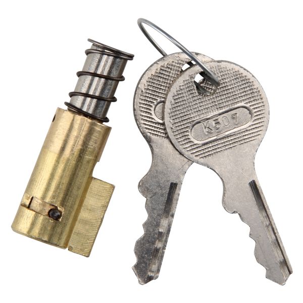 Steering Lock 12mm With 2 Keys For Kreidler Florett K 54, Flory, Zündapp, Hercules - Brass-1091344