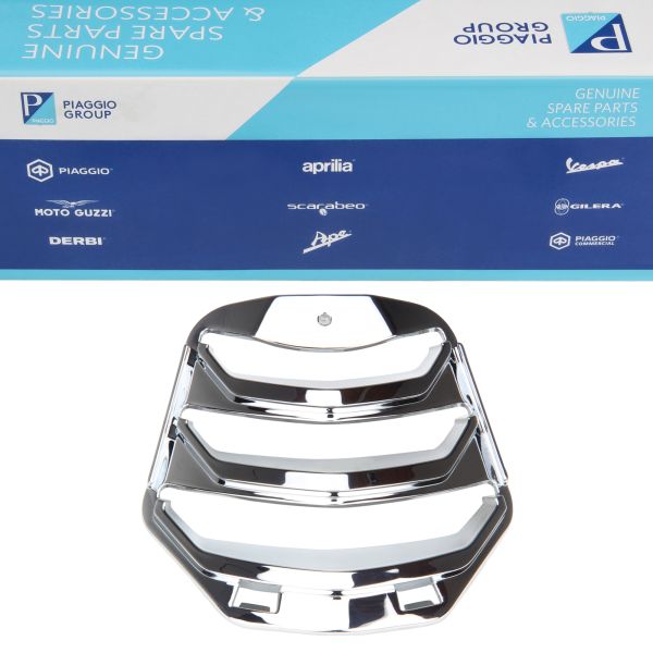 Gitter Kaskade Chrom Verkleidung Piaggio Vespa GTS 125 300 Original Ersatzteil 1B009431000K1 (1B009431000K1)
