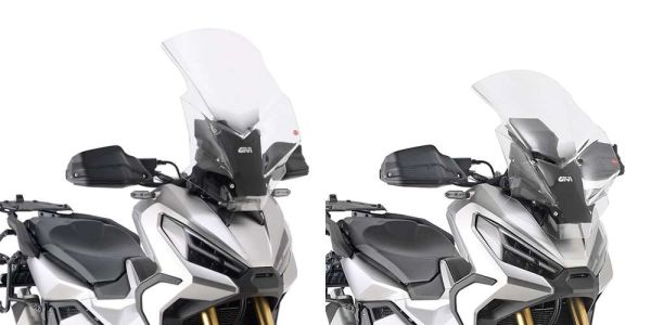Windschild Givi D1188STG transparent mit ABE 38743 für Honda X-ADV 750 (2021–2025) 640x435mm (D1188STG)