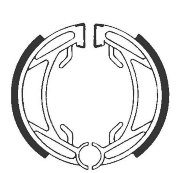 Bremsbacken für Trommelbremse EBC ohne Federn Typ 815 (681074)
