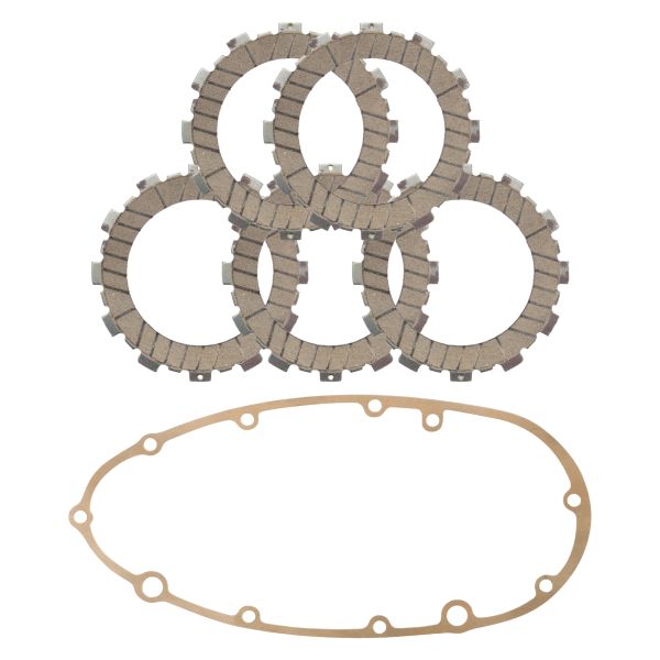 Kupplungslamellen Set + Kupplungsdeckeldichtung für Zündapp KS 125 175 Typ 521 (108764)