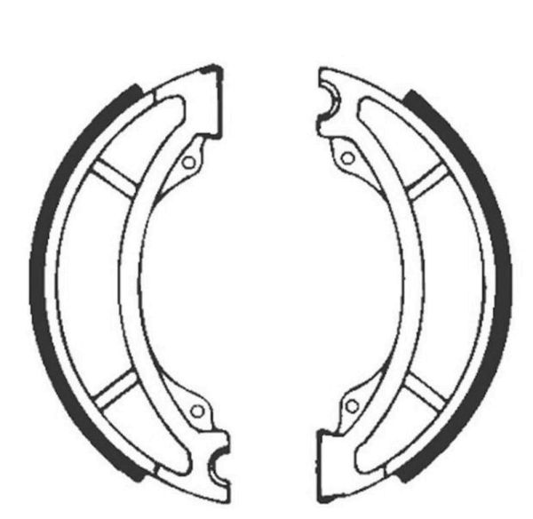 Bremsbacken für Trommelbremse EBC mit Federn Typ Y508G Grooved (681087)