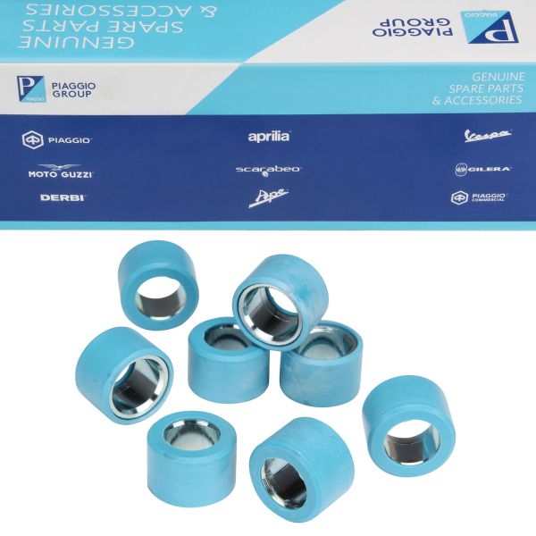 8x Variomatikgewicht Variomatikrolle 25x17mm 21g für Aprilia Atlantic Scarabeo / Piaggio Beverly MP3 X9 X10 400 500 (8308998)