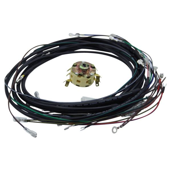 Kabelbaum/Kabelsatz Elektrik BASIS + Zündschloss für Simson S50 S51 S70 (167631)