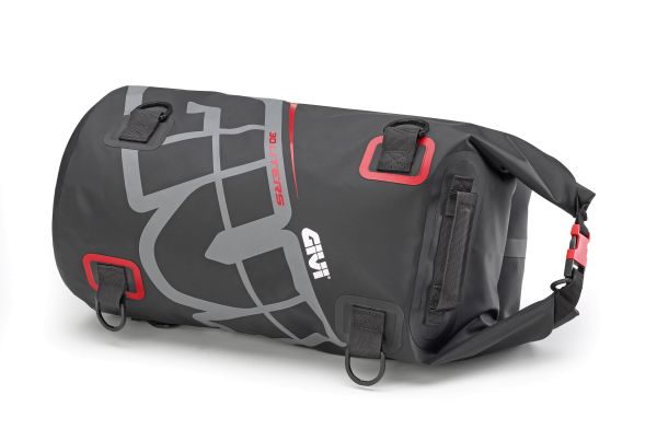 GIVI Easy-T Waterproofgepäckrolle Volumen 30 Liter, grau-rot (EA114GR_23042713411143)