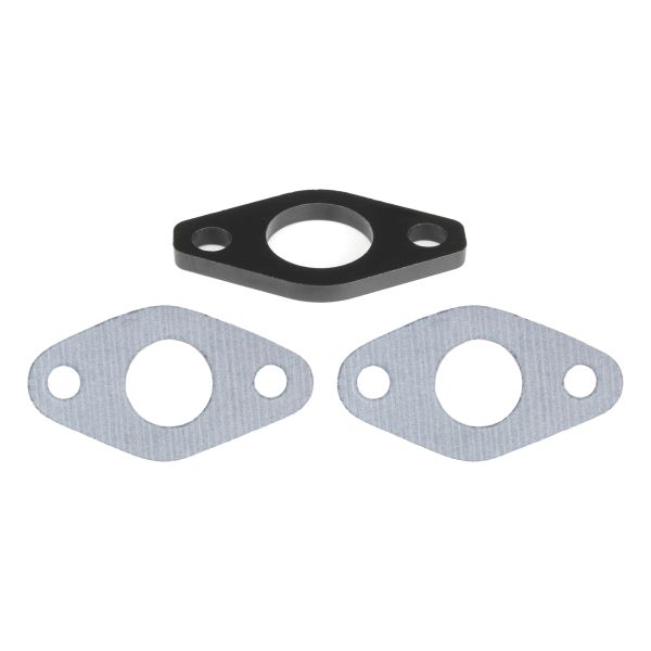 Isolierplatte Ansaugstutzen 24mm + Dichtung Ansaugstutzen für Honda MT MB MTX MBX 50 (114547)