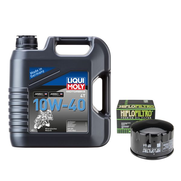 Wartungs-Set für BMW R 1200 ST R1ST/K28 2007, LIQUI MOLY 10W-40 4L, Ölfilter (111181)