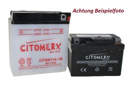 Gel-Batterie JMP YTX7L, 12 V 6 Ah, Pluspol rechts, DIN 50614 (128978)