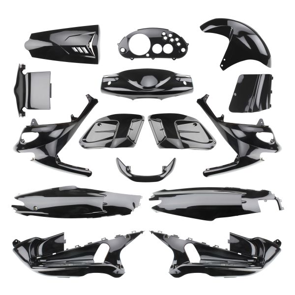 Verkleidungssatz schwarz metallic Verkleidung Verkleidungsteile Set für Gilera Runner 50 125 180 (110668)