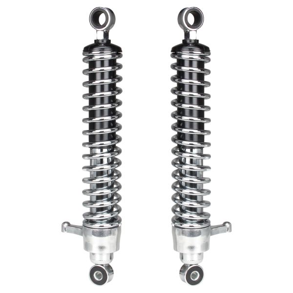 Stoßdämpfer Federbein Set 380mm Chrom passend für MZ ETZ TS ES 125 150 – Ersatzteil von Citomerx (105161)