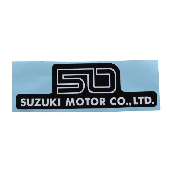 Aufkleber Seitendeckel schwarz für Suzuki AP K 50 1977-1978 (68141-22002-000)