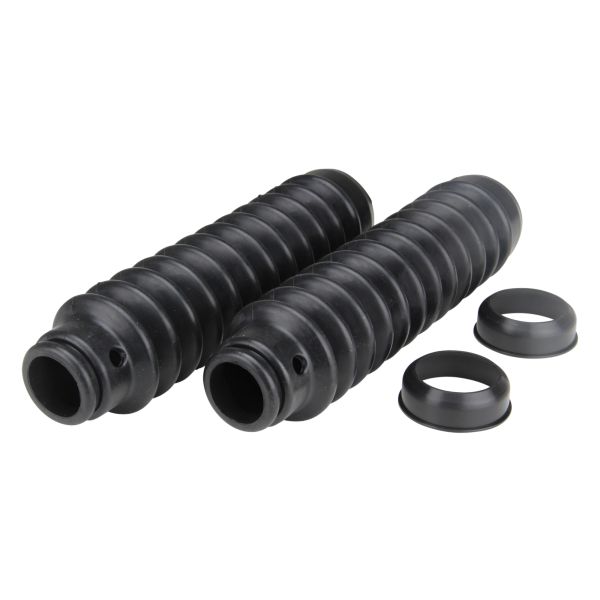 Faltenbalg Gabelgummi + Abdeckkappe Set schwarz (230/30/45mm) für Simson S50 S51 S53 S70 S83 SR50 SR80 (100761)
