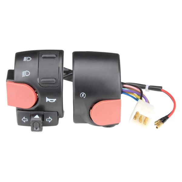 Armatur Schaltereinheit links + rechts Hupe Blinker Licht E-Start für Yamaha Aerox / MBK Nitro 50 (bis 2012) (105855)