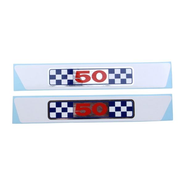 Aufkleber Set Seitendeckel für Suzuki K50 II bis 1974 / K50 L 1974 (187143)
